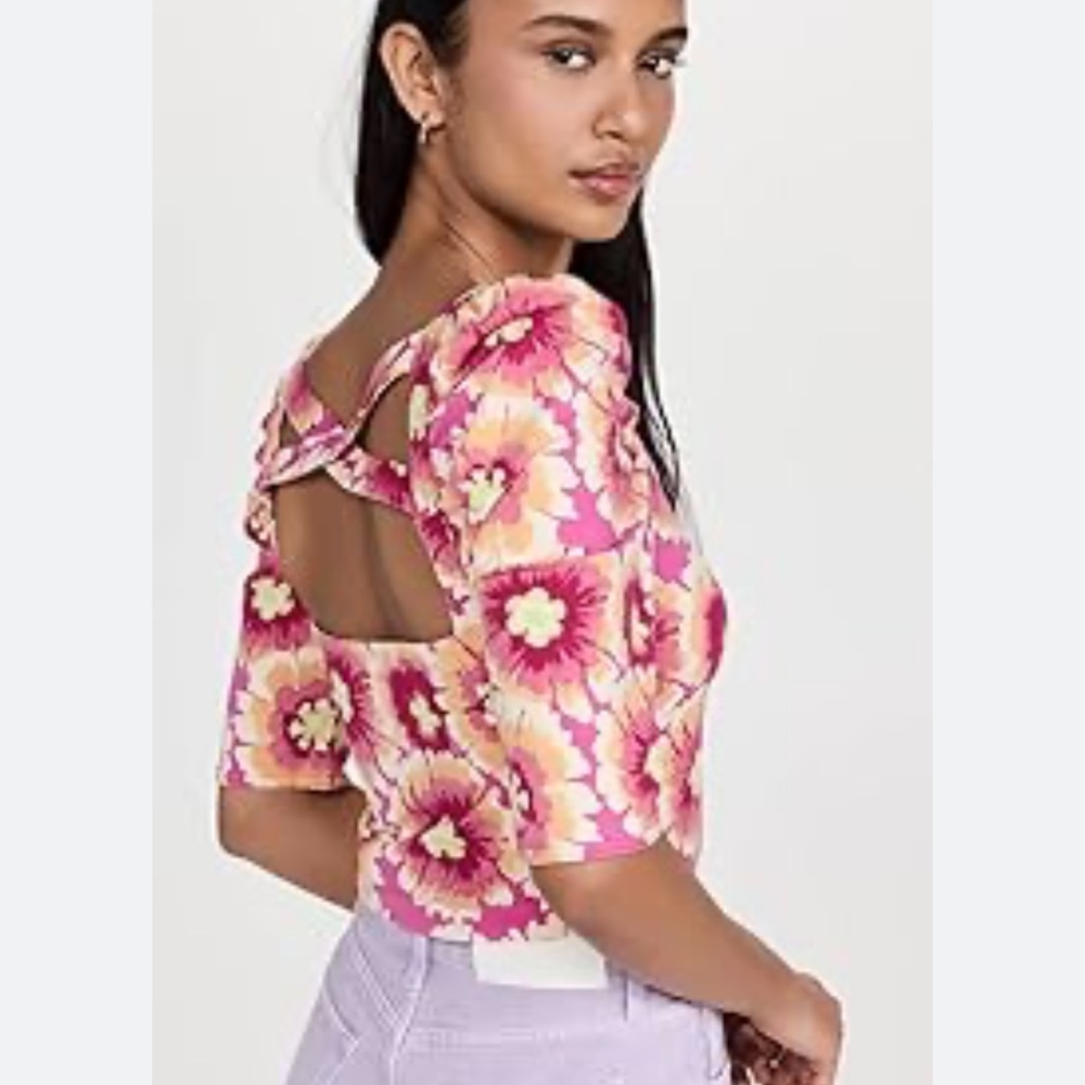 Free People Give Me More floral Crop Top